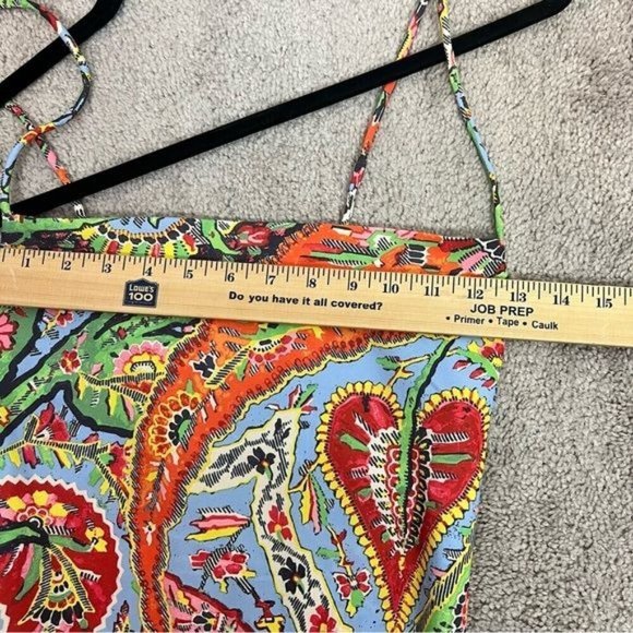 Rhode Jemima Paisley Crepe Midi Dress Size 0 Festival Of Love - Picture 12 of 14